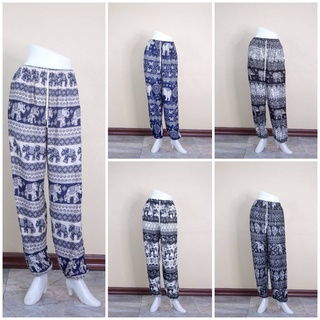 กางเกงช้าง กางเกงพิมพ์ลาย กางเกงขาจั๊ม // Printed Trousers, Baggy Pants, Elephant Pants, Hippy pants, Jogger Sweat Pants