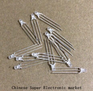 50pcs LED 3mm Diffused Green And Red Common Cathode Common Anode 3 Pin Round 3 mm Bi-Color LED Through Hole Light-Emitting Diode