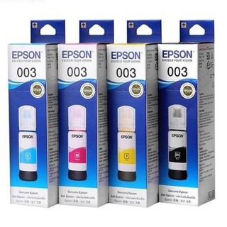 หมึก Epson 003 Ink Bottle 65ml. (BK,C,M,Y) แท้ 100%