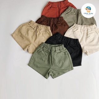 Basic short กางเกงขาสั้น ใส่สบาย ทำจากผ้าฝ้าย 100% กางเกงเด็กเล็ก