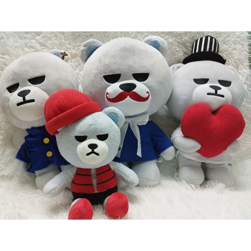 bigbang Krunk bearหมีบิ๊กแบงน่ารักมากๆ ป้ายกระดาษหลุด งานใหม่มือ