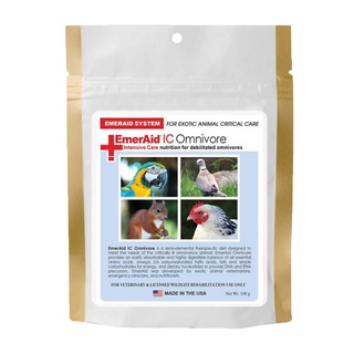 RANDOLPH EmerAid IC Omnivore (100g.) โภชนาการฟื้นฟูสุขภาพสำหรับสัตว์กินทั้งพืชและเนื้อ เอ็มเมอร์เอด อินเทนซิฟว์ แคร์ โอม