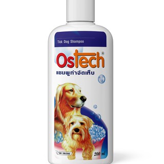 Ostech ออสเทค แชมพู สำหรับสุนัข สูตรกำจัดเห็บ ขนาด 200 ml.