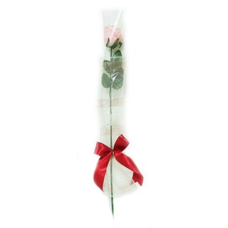 Rose Bee ช่อกุหลาบเดี่ยว วาเลนไทน์ ขนาด 15x15x90 cm - สีชมพู
