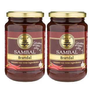 (2ขวด/Bottles)Sambal Brandal 375 g-Indonesian/Malaysian Chili sauce.Weight 375 g./น้ำพริกอินโด/มาเลย์ สูตร บรันดอล 375 g