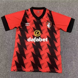 เสื้อกีฬาแขนสั้น ลายทีมชาติฟุตบอล Bournemouth home jersey 22-23 แห้งเร็ว ไซซ์ S-XXL AAA