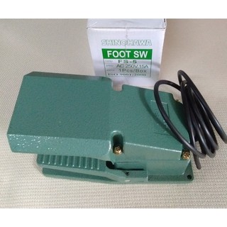 (1ชิ้น) Shinohawa Foot switch FS-5 สวิตช์เท้าเหยียบ กดติด-ปล่อยดับ