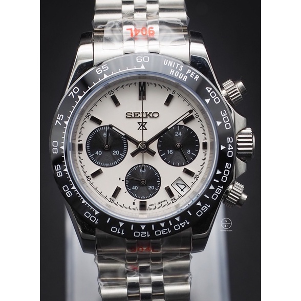 Seiko Mod Panda Speedtimer Chronograph Date (Daytona Edition) ⚪️⚫️
