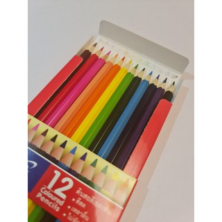 Elfen Coloured Pencils ดินสอสีไม้เอลเฟ่น 12,24 สี/กล่อง ( แท่งยาว )   1 กล่อง