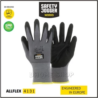 SAFETY JOGGER ถุงมือไนล่อน เคลือบไนไตรโฟม รุ่น ALLFLEX 4131 ทนต่อน้ำมัน ระบายอากาศดี กระชับมือ หยิบจับสิ่งของได้ง่าย