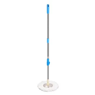 Jumper Kids modern Spin Mop ไม้ถูพื้น สำหรับถังปั่น รุ่นตัวล๊อคหมุน เหล็กหนากว่าตัวล๊อคพับ พร้อมผ้าไมโครไฟเบอร์
