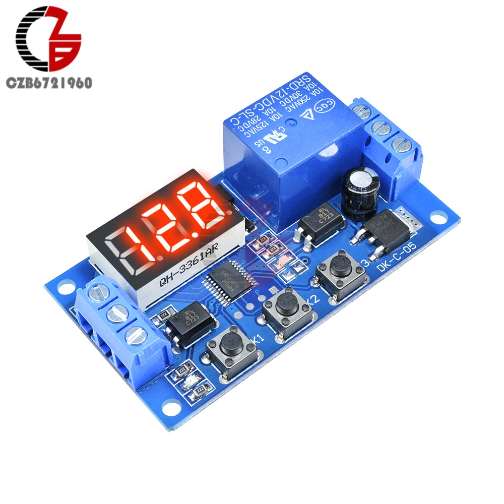 Preorder Time Delay Relay DC 12V LED Digital Cycle PLC Trigger Timer Relay Control Switch Timing