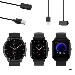 iwo  1M USB Magnetic Fast Charge Charger Cable For Hua-mi -Amazfit GTR 2/GTS 2/Bip U Smart Watch Charger Base Dock