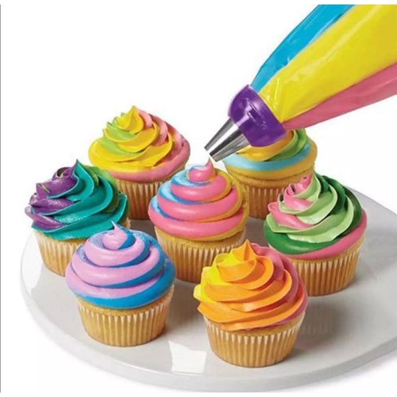 หัวบีบครีม​ ที่ล็อกหัวบีบครีมแยก 3 สี