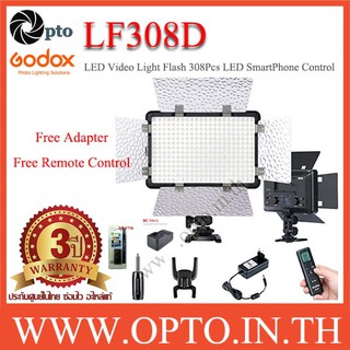 LF308D Godox 5600K LED Video Light+Flash Light+F770+BC-V615ไฟต่อเนื่อง+แบตเตอรี่