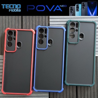 เคส ขอบยาง กันกระแทก พร้อมกันเลนส์กล้อง ( คละสี) สำหรับ TECNO Pova Neo