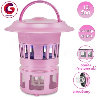 GetZhop เครื่องดักยุง ช๊อตยุงไฟฟ้า Tio2 MosquitoTrap รุ่น EML-008 - (Purple)