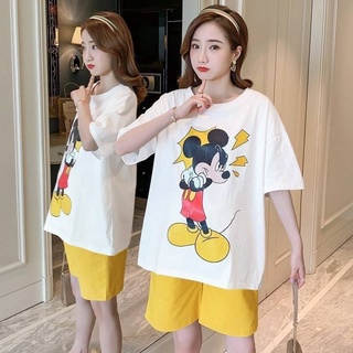 ชุดเสื้อมิกกี้+กางเกง พร้อมส่ง