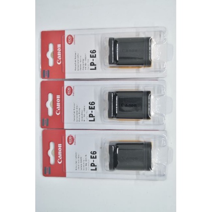 แบตเตอรี่ Canon LP-E6 กับที่ชาร์จแบต LC-E6