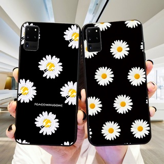 เคสโทรศัพท์มือถือ ซิลิโคน กันกระแทก ลายดอกไม้สีขาว สําหรับ Samsung J4 J6 Plus A6 A7 A8 A9 2018 J2 J5 Prime J4 J6 J8 2018 J7 Duo A10 A10S A11 A20 A20S A20E A21S A30 A30S A40 A40S A50 A51 เคสโทรศัพท์แบบนิ่ม