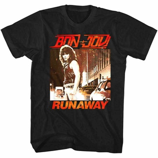 [S-5XL]เสื้อยืด พิมพ์ลาย Bon Jovi Runaway สไตล์วินเทจ สําหรับแฟนเพลง