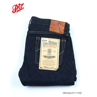 กางเกงยีนส์ ONI DENIM ONI-626LT17 17oz Indigo x Beige Selvedge Denim