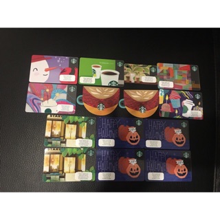บัตร Starbucks สะสมยกเซท 15 ใบ ไม่มีเงินในบัตร