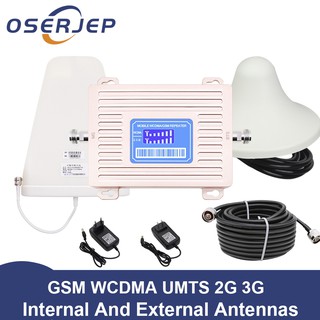 GSM 900 UMTS 2100 MHz Dual Band Repeater 2 G 3 G Mobile Booster Log Periodic