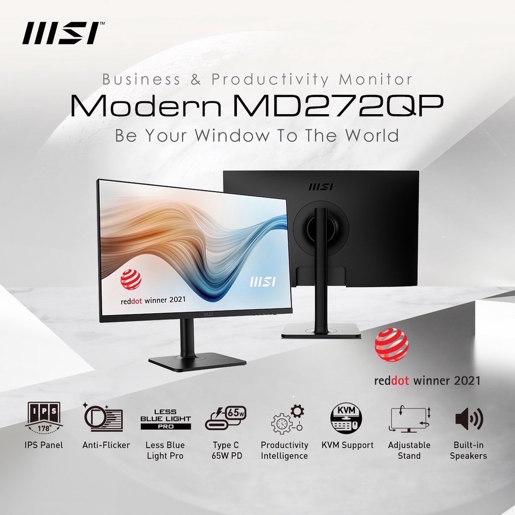 正規代理店 msi Modern MD272QPW 27インチ 16:9 向けの 覗き見防止