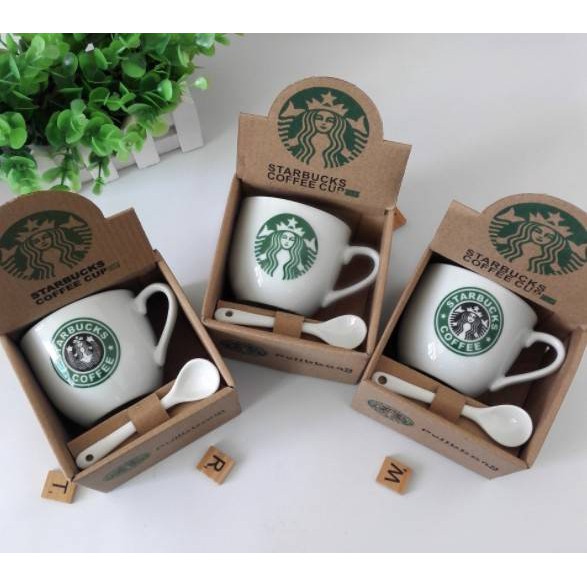 แก้วกาแฟสบัค ชุดเซ็ต พร้อมช้อน