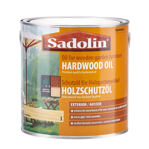 Sadolin Hardwood Oil ซาโดลิน ฮาร์ดวู๊ดออยล์ ผลิตภัณฑ์น้ำมันรักษาเนื้อไม้ในสวนและระเบียง ซึ่งมีคุณสมบ