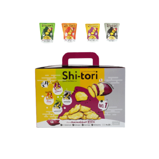 Shi-tori Chips Box Set ชิโทริชิปส์เซ็ท รวม 4 รสชาติ (เกลือทะเล โนริวาซาบิ ไข่เค็ม เห็ดทรัฟเฟิล)