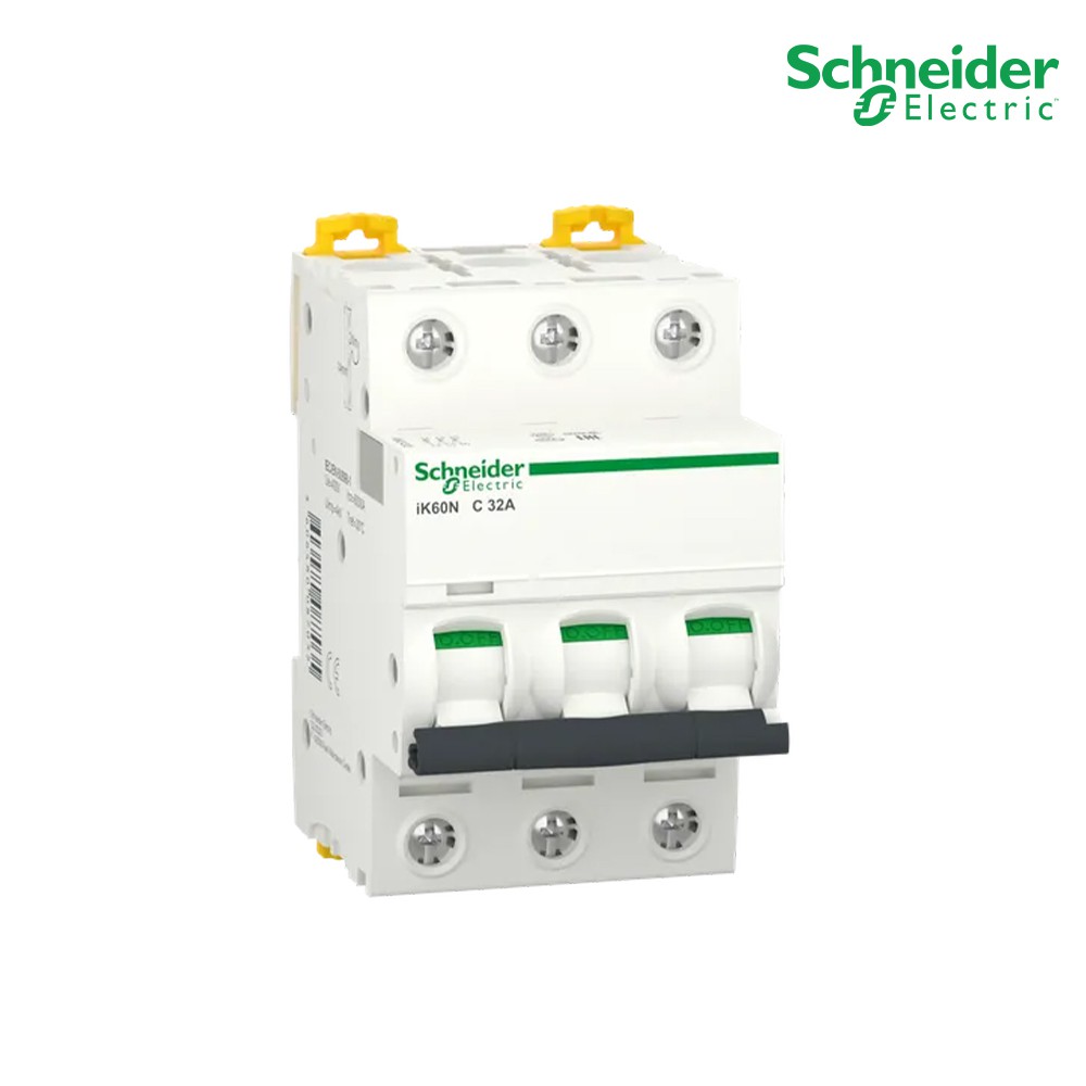 Schneider Electric Miniature circuit-breaker Acti9 iK60N 3P 32A C curve 6000 A | A9K24332 | PlugOn