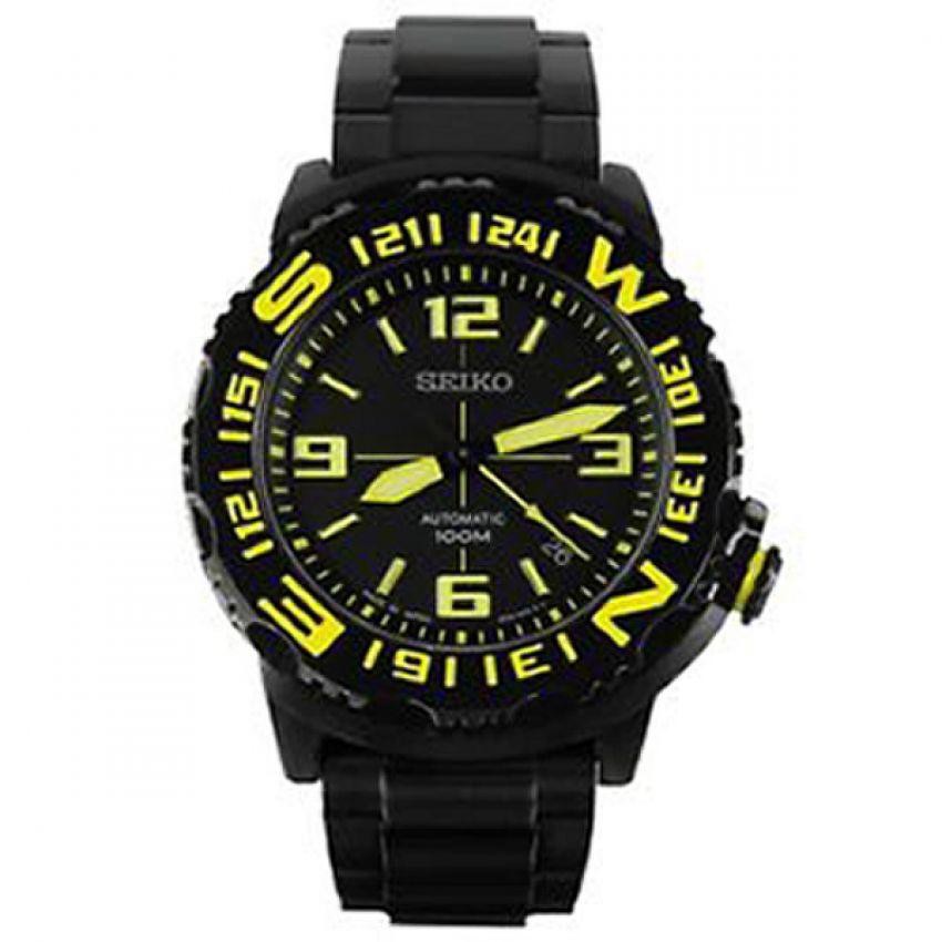 ﻿JamesMobile นาฬิกาข้อมือผู้ชาย Seiko Superior Automatic Divers Japan Watch รุ่น SRP449J1 สายสแตนเลสรมดำ - Black/Green