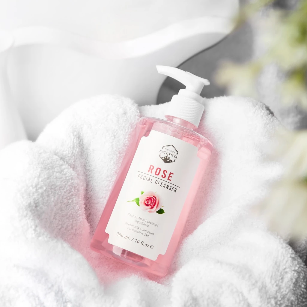 Naturista เจลล้างหน้าจากสารสกัดกุหลาบ ช่วยเพิ่มความกระจ่างใสปกป้องเซลล์ผิว Rose Facial Cleanser300ml thumbnail 3