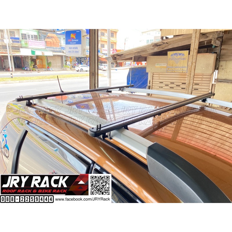 ชุดคานแร็คแครี่บอย จับราวหลังคาแบบลอย Carryboy พร้อมชุดตัวยู ล็อคราวลอย (สอบถามรุ่นรถก่อนสั่งซื้อนะครับ)