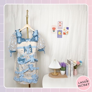 N13 - พร้อมส่ง! เดรสกระโปรง โบว์สก๊อต