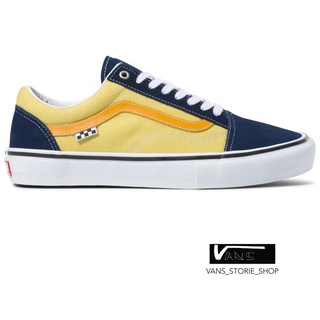 VANS OLD SKOOL SKATE NAVY GOLD  SNEAKERS สินค้ามีประกันแท้