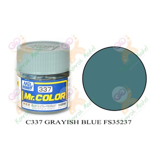 สีสูตรทินเนอร์ Mr.hobby Mr.color C337 Grayish Blue FS35327 Semi-Gloss 10ml