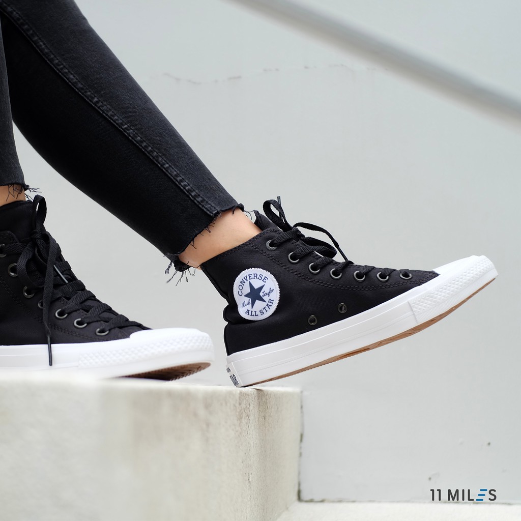 ของแท้ !!!! พร้อมส่ง รองเท้าผ้าใบ Converse รุ่น Converse Chuck Taylor All Star II High สีดำ