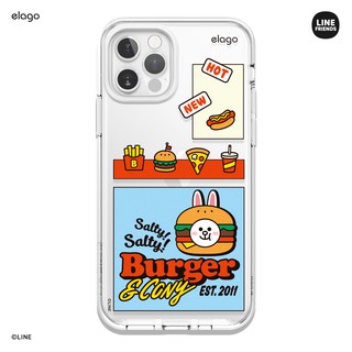 elago l LINE FRIENDS Burger Time iPhone 12, 12 Pro, Pro Max  Case (elago x LINE ลิขสิทธิ์แท้) สินค้าพร้อมส่ง