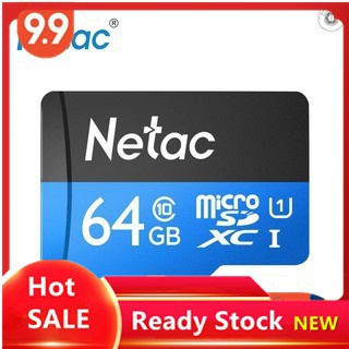 Netac P500 Class 10 64G Micro SDXC TF แฟลชการ์ดหน่วยความจํา ความเร็วสูง สูงสุด 80MB/s