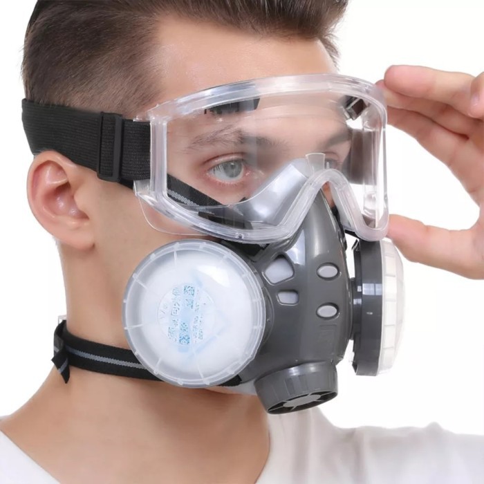 หน้ากากป้องกันแก๊ส ป้องกันฝุ่น สารเคมี เพื่อความปลอดภัย