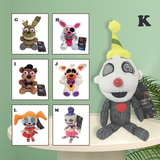 Five Nights At Freddys Bonnie Chica Foxy Fnaf ตุ๊กตาหมีสยองขวัญ Kids Plush Toy ตุ๊กตาหน้ารถ ของเล่นเด็กทารก ของเล่น ตุ๊กตาปัจฉิม