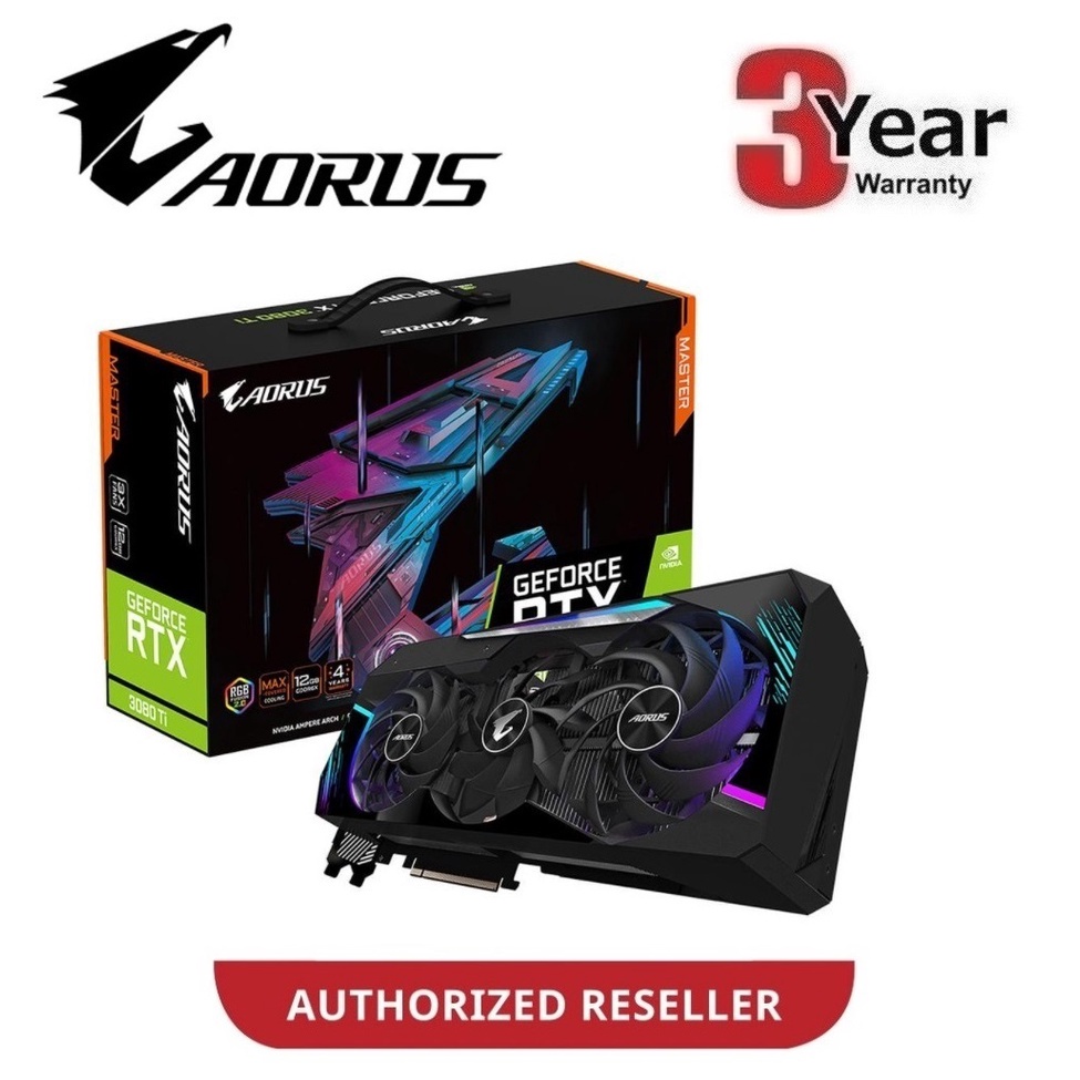 GIGABYTE AORUS GeForce RTX 3080 Ti 12GB GDDR6X RTX3080TI AORUS MASTER GV-N308TARUS M-12GD