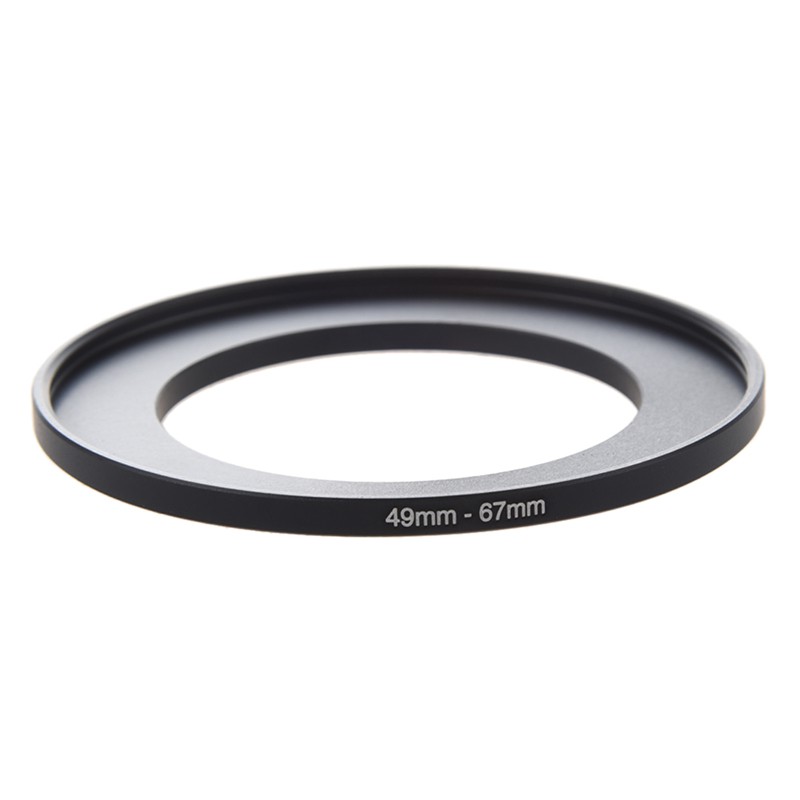 👠Camera Lens Filter Step Up Ring 49mm-67mm Adapter Black