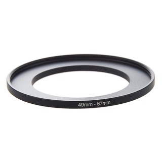 👠Camera Lens Filter Step Up Ring 49mm-67mm Adapter Black