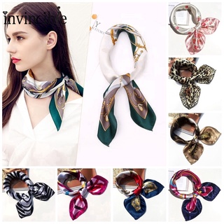 Women Small Square Silk Scarves/ 50*50cm Fashion Printing Neckerchief/ Girls Party Hair Bands