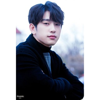 โปสเตอร์ อาบมัน รูปถ่าย บอยแบนด์ เกาหลี GOT7 갓세븐 Jinyoung 박진영 POSTER 14.4"x21" Inch Korea Boy Band K-pop Hip Hop R&amp;B V4