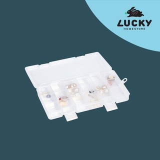 LUCKY HOME  กล่องแบ่งช่อง 18 ช่อง TL-303 ขนาดช่อง (กว้างxยาวxสูง): 2.8 x 3.5 x 2.5 cm ใส่สาย Apple Watch ได้ทุกไซส์